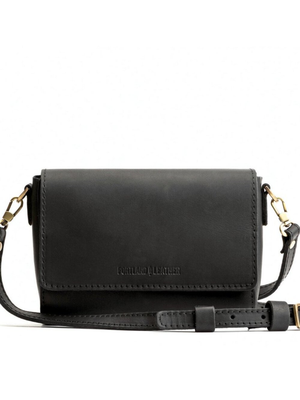 portland Crossbody leather bag black classic timeless